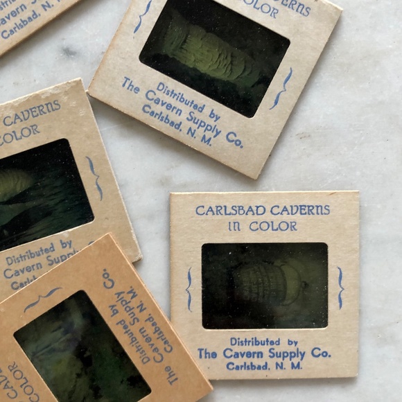 8 Vintage Carlsbad Cavern Color Slides in Box - Picture 6 of 7